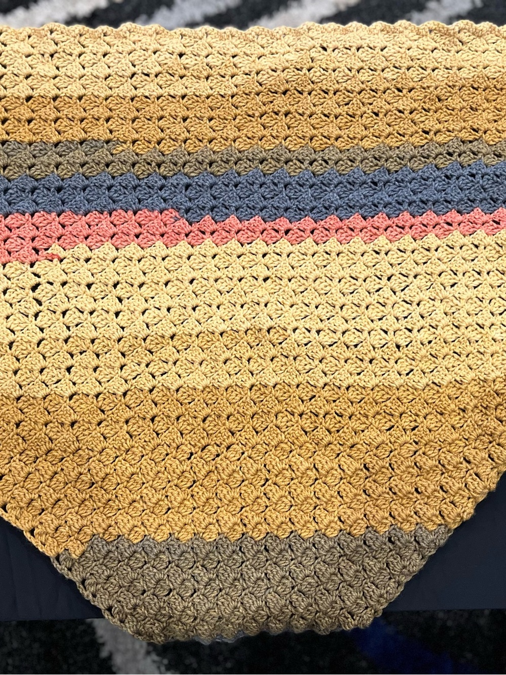 Handmade crochet shawl